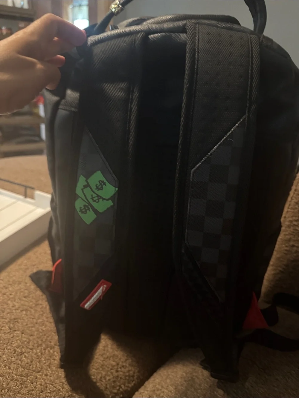 Sprayground Snoopy shark rich backpack
